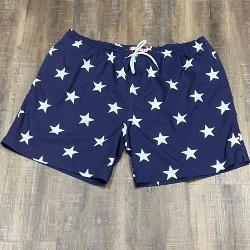 Men's Navy Star Swim Shorts